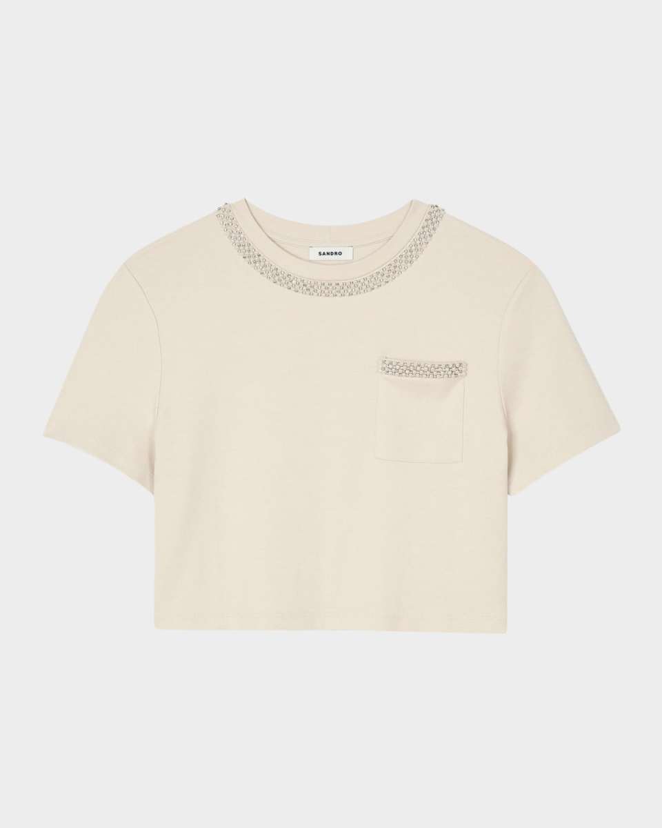 Luz Embellished Crewneck T-Shirt